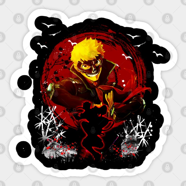 Ryuji's Thunderous Spirit Personas 5 Tees for Lightning Lovers Sticker by Infinity Painting